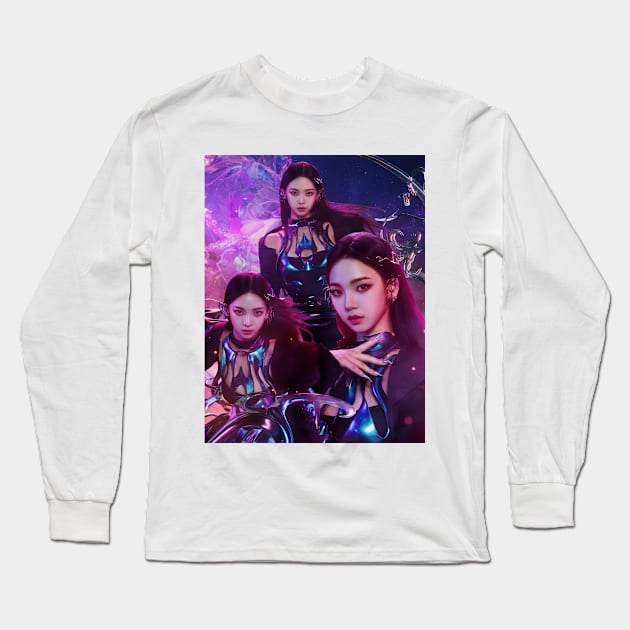 [ SALE ] AESPA KARINA NEXT LEVEL COLLAGE Long Sleeve T-Shirt by hheiyeh